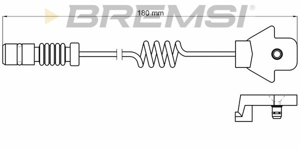 BREMSI Сигнализатор, износ тормозных колодок WI0507