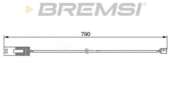 BREMSI Сигнализатор, износ тормозных колодок WI0514