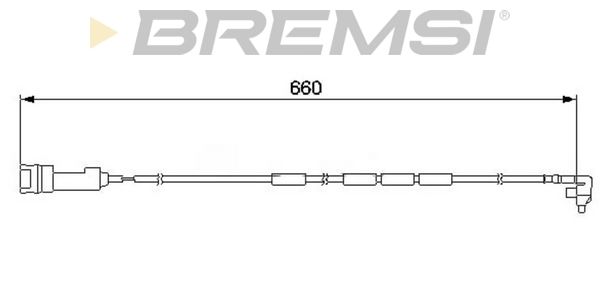BREMSI Сигнализатор, износ тормозных колодок WI0517