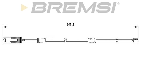 BREMSI Сигнализатор, износ тормозных колодок WI0529