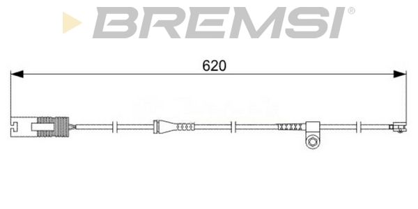 BREMSI Сигнализатор, износ тормозных колодок WI0531