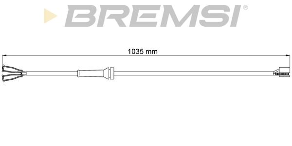BREMSI Сигнализатор, износ тормозных колодок WI0549