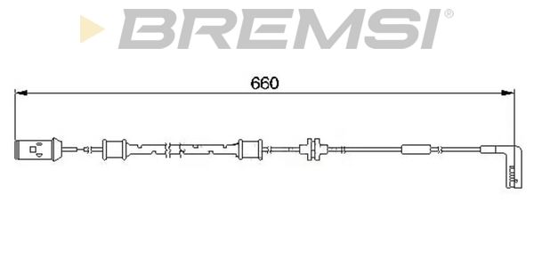 BREMSI Hoiatuskontakt, piduriklotsi kulumine WI0560