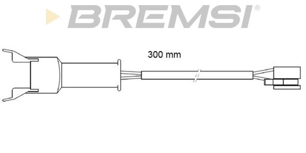 BREMSI Сигнализатор, износ тормозных колодок WI0571