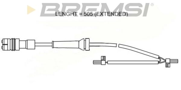 BREMSI Сигнализатор, износ тормозных колодок WI0577