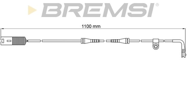 BREMSI Сигнализатор, износ тормозных колодок WI0578