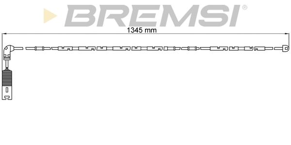 BREMSI Сигнализатор, износ тормозных колодок WI0582