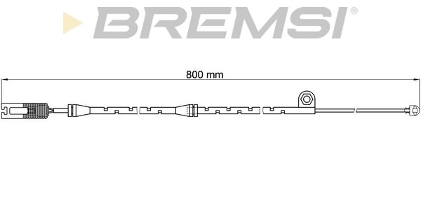 BREMSI Сигнализатор, износ тормозных колодок WI0584