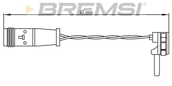 BREMSI Сигнализатор, износ тормозных колодок WI0590