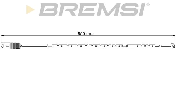 BREMSI Сигнализатор, износ тормозных колодок WI0593