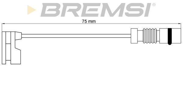 BREMSI Сигнализатор, износ тормозных колодок WI0598