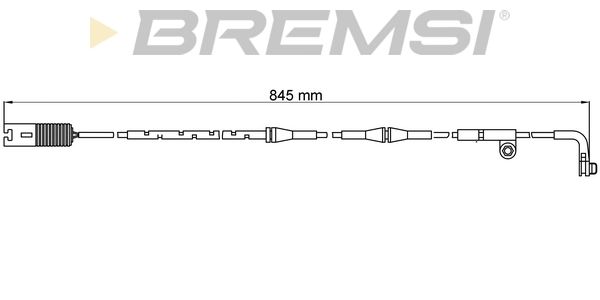 BREMSI Сигнализатор, износ тормозных колодок WI0609