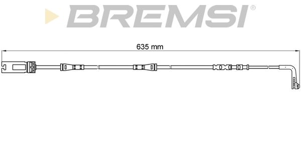 BREMSI Сигнализатор, износ тормозных колодок WI0612