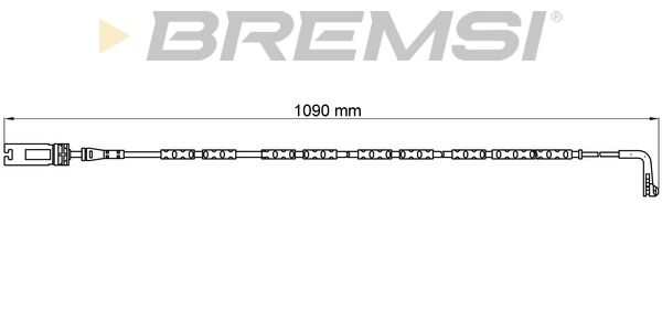 BREMSI Сигнализатор, износ тормозных колодок WI0613