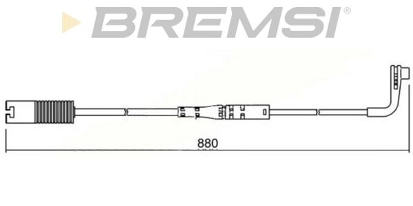 BREMSI Сигнализатор, износ тормозных колодок WI0617