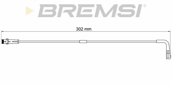 BREMSI Hoiatuskontakt, piduriklotsi kulumine WI0626