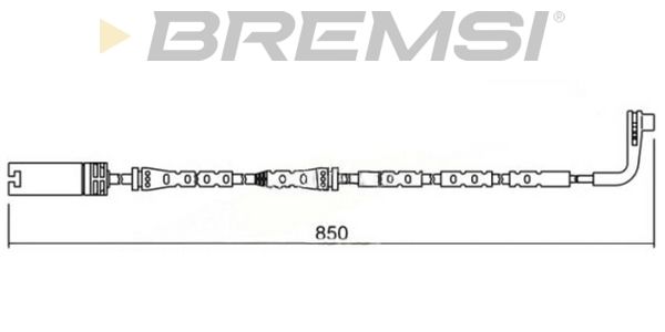BREMSI Сигнализатор, износ тормозных колодок WI0635