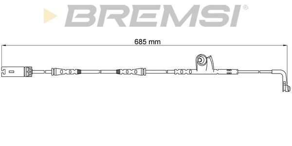 BREMSI Сигнализатор, износ тормозных колодок WI0637