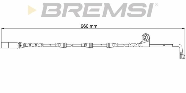 BREMSI Hoiatuskontakt, piduriklotsi kulumine WI0641