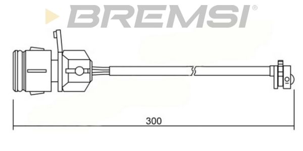 BREMSI Hoiatuskontakt, piduriklotsi kulumine WI0648