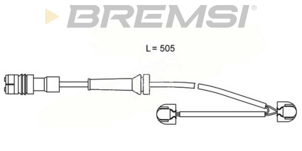 BREMSI Сигнализатор, износ тормозных колодок WI0660