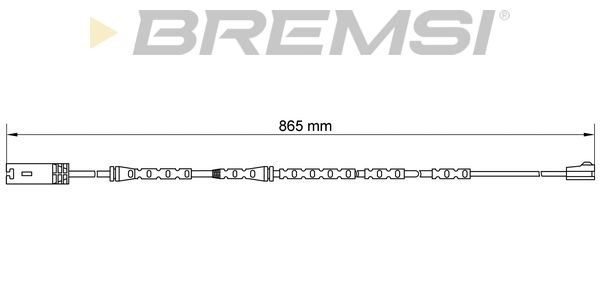 BREMSI Сигнализатор, износ тормозных колодок WI0675