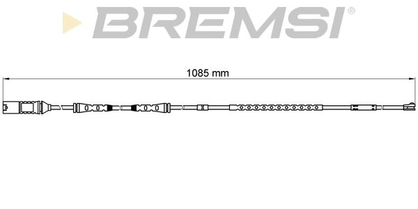 BREMSI Сигнализатор, износ тормозных колодок WI0677