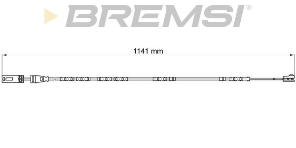 BREMSI Hoiatuskontakt, piduriklotsi kulumine WI0678