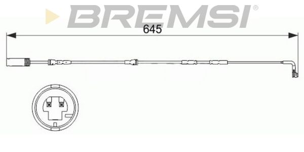 BREMSI Сигнализатор, износ тормозных колодок WI0681