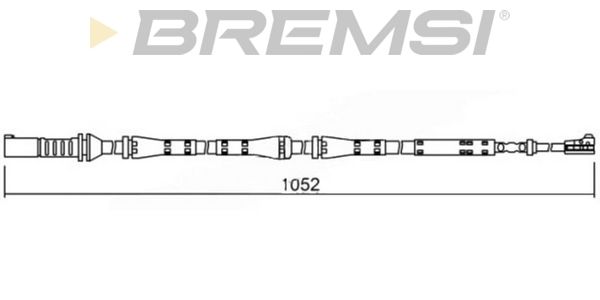 BREMSI Сигнализатор, износ тормозных колодок WI0684