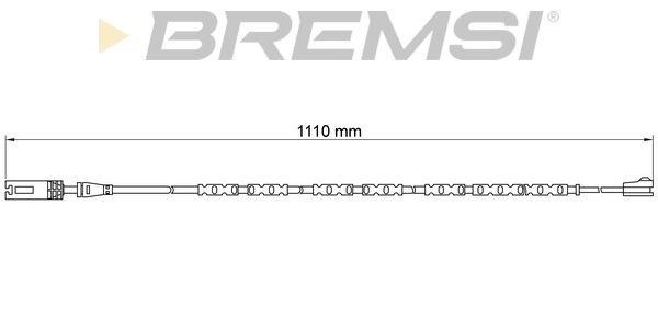 BREMSI Сигнализатор, износ тормозных колодок WI0691