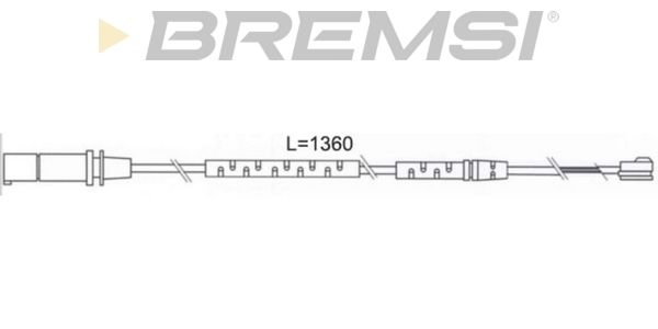 BREMSI Hoiatuskontakt, piduriklotsi kulumine WI0693