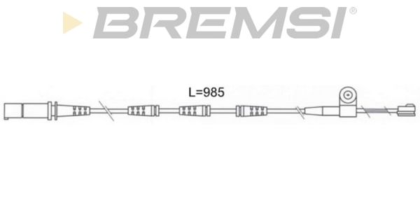 BREMSI Сигнализатор, износ тормозных колодок WI0695