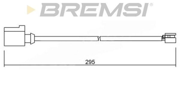 BREMSI Сигнализатор, износ тормозных колодок WI0702