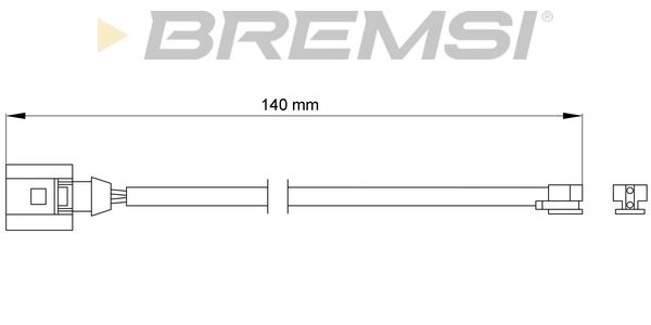 BREMSI Hoiatuskontakt, piduriklotsi kulumine WI0703