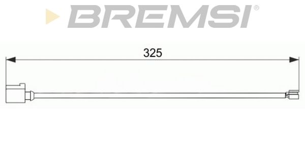 BREMSI Сигнализатор, износ тормозных колодок WI0704
