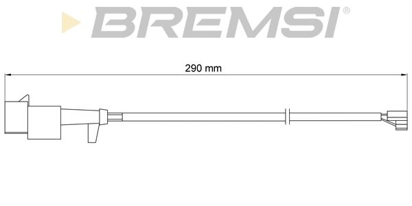 BREMSI Сигнализатор, износ тормозных колодок WI0713