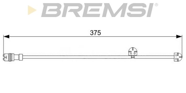 BREMSI Сигнализатор, износ тормозных колодок WI0744