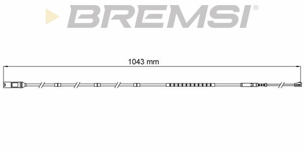 BREMSI Сигнализатор, износ тормозных колодок WI0752