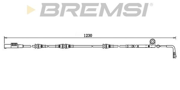 BREMSI Hoiatuskontakt, piduriklotsi kulumine WI0763