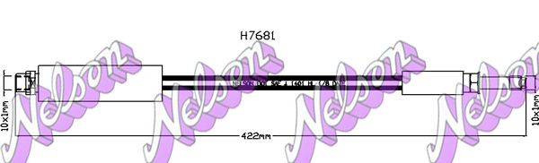 BROVEX-NELSON Тормозной шланг H7681