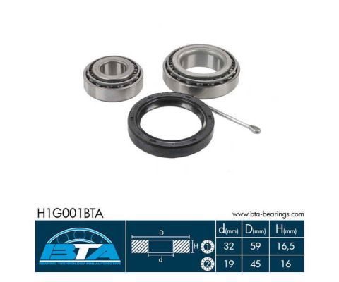 BTA Комплект подшипника ступицы колеса H1G001BTA