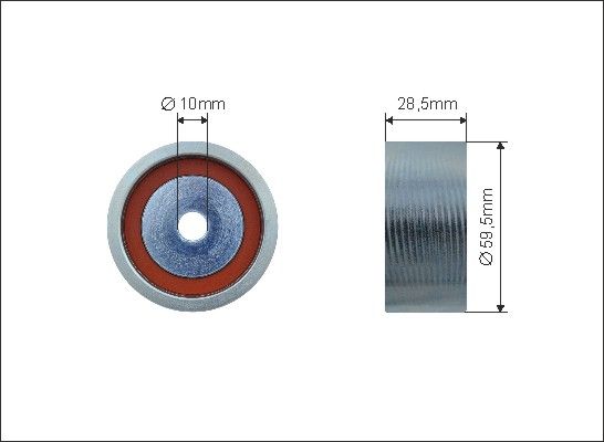 CAFFARO Натяжной ролик, ремень ГРМ 500136