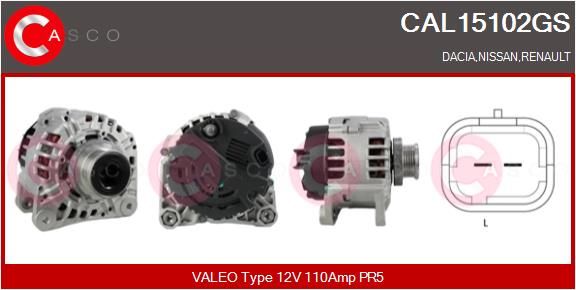 CASCO Generaator CAL15102GS