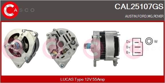 CASCO Generaator CAL25107GS