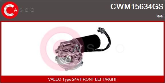 CASCO Двигатель стеклоочистителя CWM15634GS