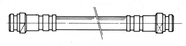 CEF Тормозной шланг 510668
