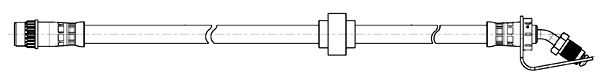 CEF Тормозной шланг 511804