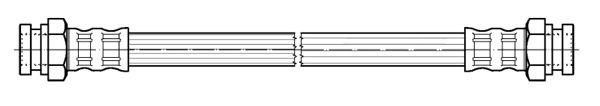 CEF Тормозной шланг 512311