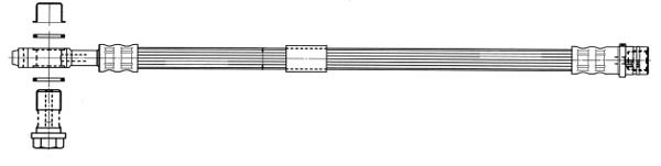 CEF Тормозной шланг 512567